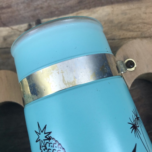 Vintage l 50s Siesta Ware Aqua Rockabilly Tropical Hawaiian Tiki Mug Barware - Picture 11 of 13